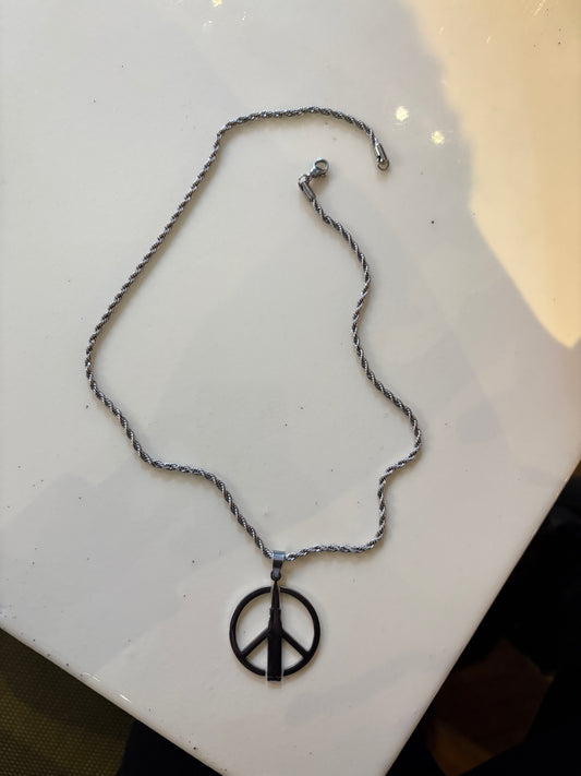 Bullet Chain Pendant + Rope Chain